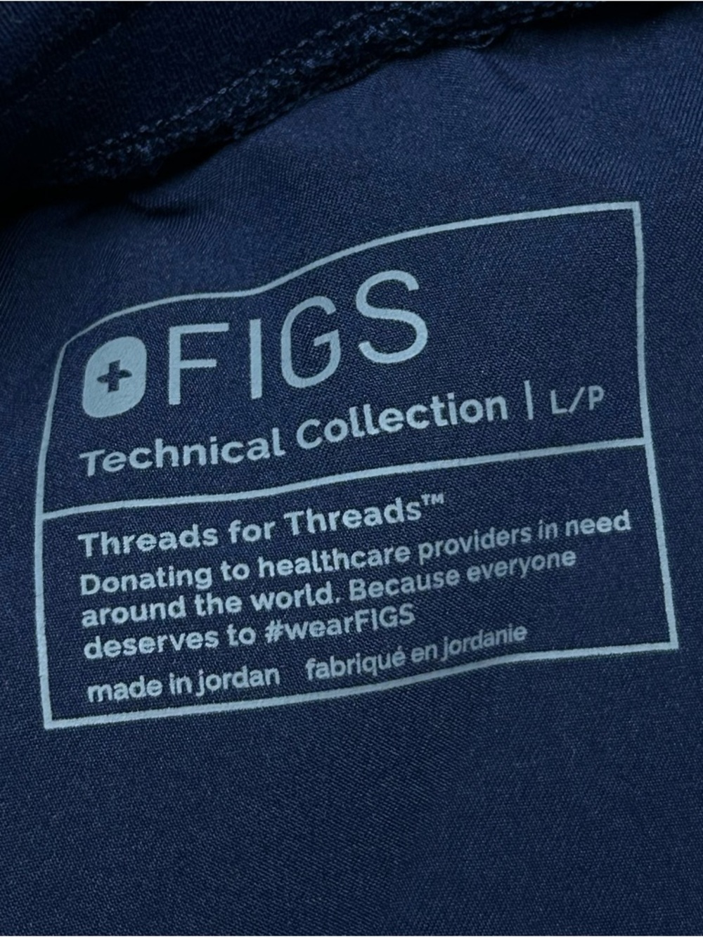 Figs Zamora Jogger Scrub Pants Navy Blue Size LP Large Petite - Picture 3 of 11